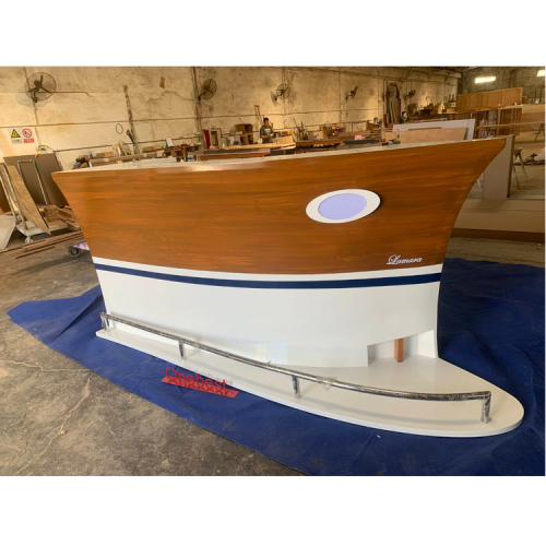 Simple Style Commercial Restaurant Furniture Boat Bar Counter Table