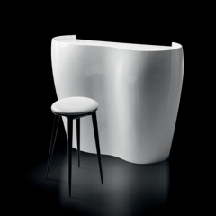 Pub Bar Counter Table Furniture Portable White DJ Bar Counter