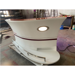 Custom Bar Club Decoration Project Antique White Led Boat Bar Counters