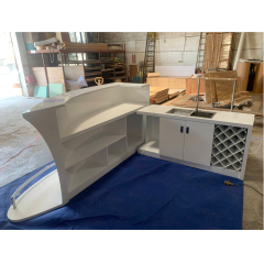 Simple Style Commercial Restaurant Furniture Boat Bar Counter Table