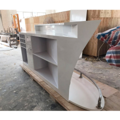 Luminous Cocktail Bar Table Corian Solid Surface Boat Bar Counters