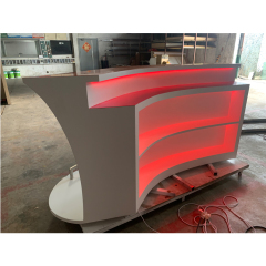 Custom Bar Club Decoration Project Antique White Led Boat Bar Counters