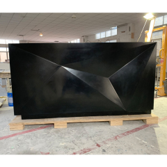 Black Victoria Reception Desk Free Custom Modern Stand Counter
