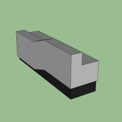 Macostone Custom Office Quartz Stone Reception Desk Grey Table