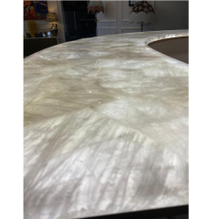 Half Round Reception Table Warm Touch Colorful Reception Desk