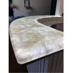Half Round Reception Table Warm Touch Colorful Reception Desk