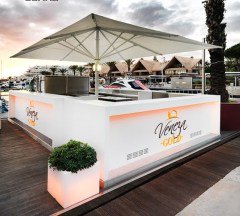 Beach Full Bar Counter Sets Modern Corian White Table Bars