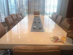 Hongkong Office Building Furniture Modern Long Conference Table Chairs