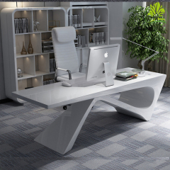 Executive Office Table Foshan Boss Desk Executive Desk White Color