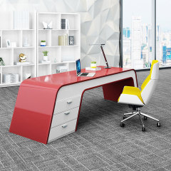 Ergonomic Comfortable Design Black Office Desk Set Home Study Table