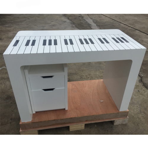 Piano Design Style Manager Furniture Executive Desk Office with Movable Cabinet