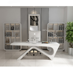 Executive Office Table Foshan Boss Desk Executive Desk White Color
