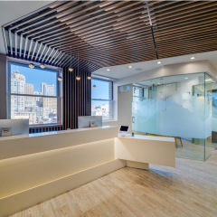 Good Price Luxury Design Clinic Furniture Led White Dental Reception Desk