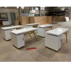 Simple Modern Boss Computer Desk Executive Staff Office Table