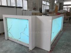 Plastic Rechargeable Waterproof LED Glowing Corner Bar Counter for Home