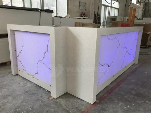 Plastic Rechargeable Waterproof LED Glowing Corner Bar Counter for Home
