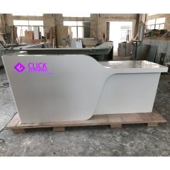 8 Feet Led Cash Table Shop Counter Reception Desk for One Person