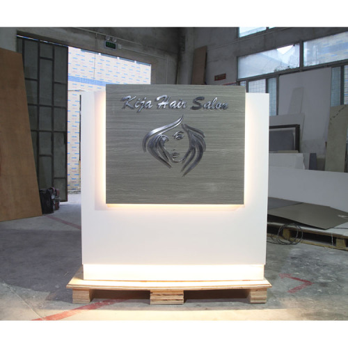 Lowest Cost Small Cash Counter Led Reception Desk Nail Salon