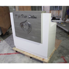 Lowest Cost Small Cash Counter Led Reception Desk Nail Salon