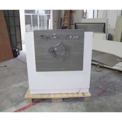 Lowest Cost Small Cash Counter Led Reception Desk Nail Salon