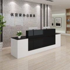 Portable Exhibition Reception Desk Marble Hotel Reception Counter Manufacturer