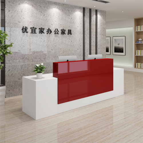 Portable Exhibition Reception Desk Marble Hotel Reception Counter Manufacturer