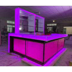 Luxury Design Backlit Bar Counter Sets Led Bar Furniture Display