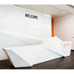 White Stone Welcome Table Reception Desk Furniture Prices