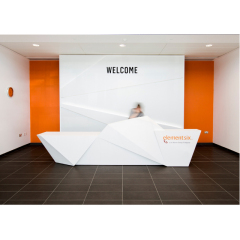 White Stone Welcome Table Reception Desk Furniture Prices