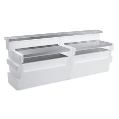 Acrylic Led Plastic Wet Bar Furniture Pure White Commercial Bar Tops for Sale