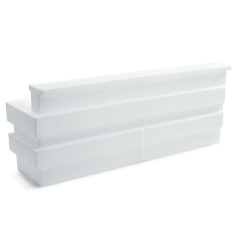 Acrylic Led Plastic Wet Bar Furniture Pure White Commercial Bar Tops for Sale