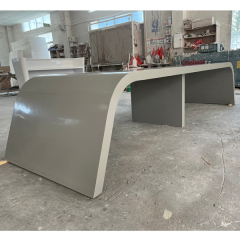 Gray Color Conference Table Chairs with Mic and Speakers