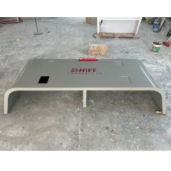 Gray Color Conference Table Chairs with Mic and Speakers