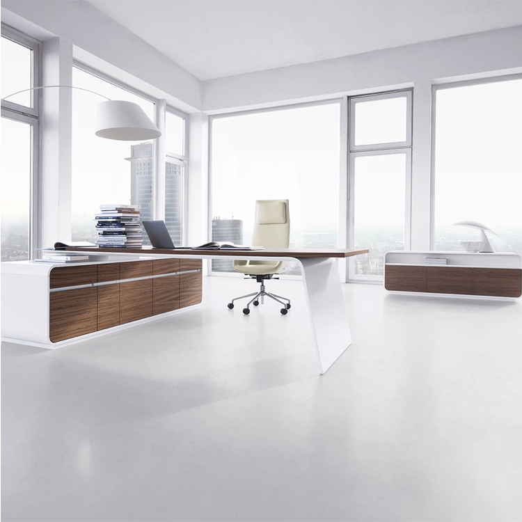 Boss Office Desk Table Chair L Shape Executive Office Desk Side