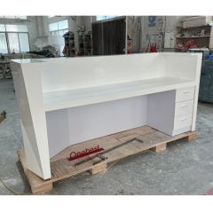 Build Your Idea Reception Desk In Store Clinic Center Stone Reception Table