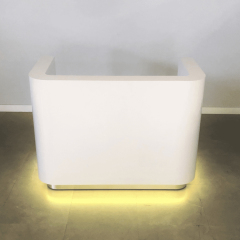 Los Angeles Design Small Office Reception Desks Round Corner Welcome Desk