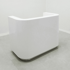 Los Angeles Design Small Office Reception Desks Round Corner Welcome Desk