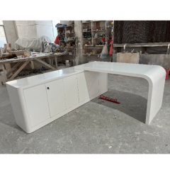 L Shaped Branded Chairman Office Desk Executive Modern Manager Table