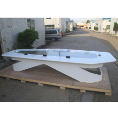 16 Person Conference Table Specifications Modern Artificial Marble Stone Meeting Table