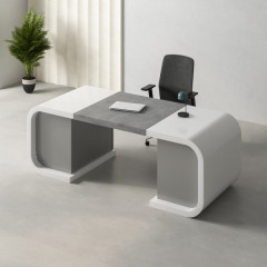 Working Desk Chair Modular Office Table I Shape Boss Office Furniture