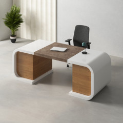 Working Desk Chair Modular Office Table I Shape Boss Office Furniture