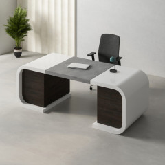 Working Desk Chair Modular Office Table I Shape Boss Office Furniture
