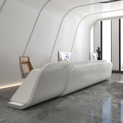 Fashion Corner Reception Desk Standing Hotel Reception Desk Revit