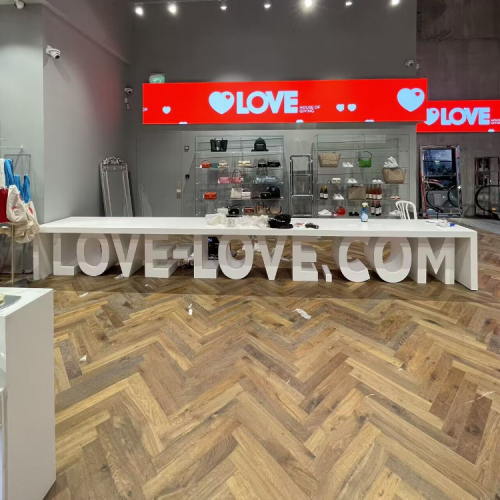 Apple Store Corian Service Table Counter Letters Design Model Reception Desks
