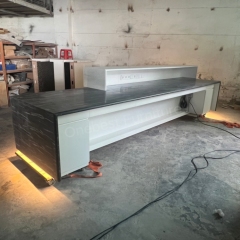 Museum Furniture Reception Desk LED Beauty Salon Office Building