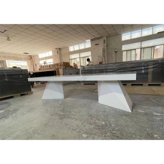 Office Room Furniture Table White Marble Boardroom Meeting Desk