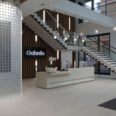 Bestseller Corian Reception Desk Custom Color Salon Office Furniture
