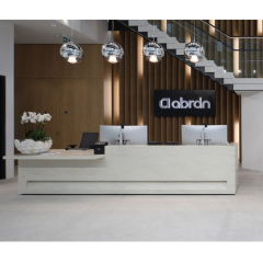 Bestseller Corian Reception Desk Custom Color Salon Office Furniture