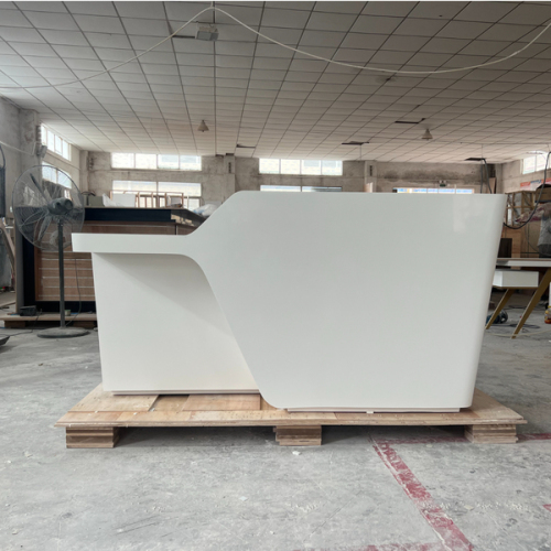 New York Design Style Front Reception Desk Chair Salon Reception Tables