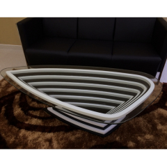 Durable Stone Coffee Table Set Luxury Modern Designs with Sofa